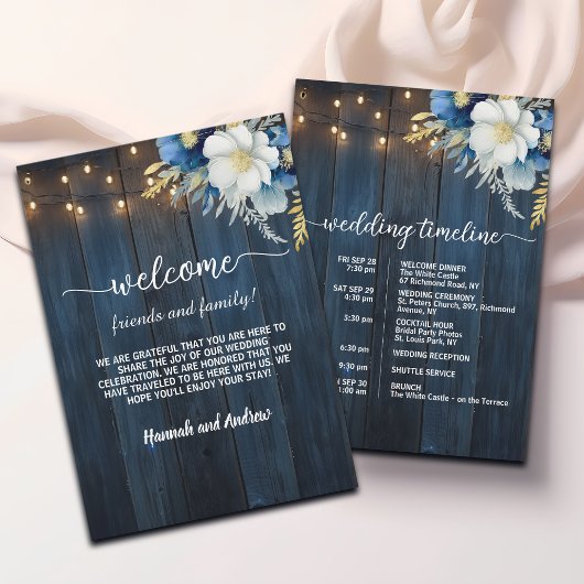 String Lights Trouwtas Letter & Tijdlijn Kaart