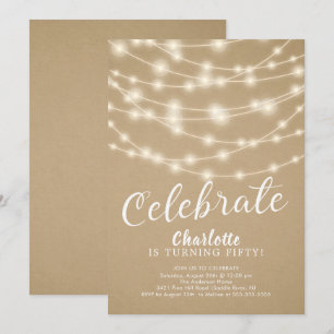 String Lights vieren 50e verjaardag uitnodiging