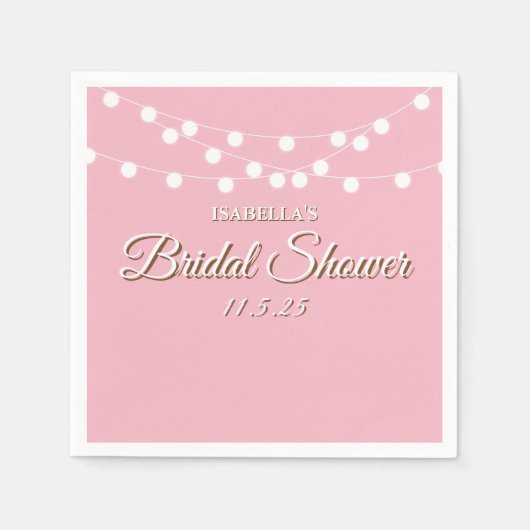 String Lights Vrijgezellenfeest Servet (Voorkant)