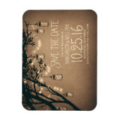 String Lights vuurvliegjes Mason Jars Save the Dat Magneet (Verticaal)