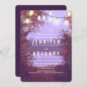 String Lights Waterfront Rustiek repetitie diner Kaart (Voorkant / Achterkant)