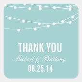 String Lights | Weddenschappen Vierkante Sticker (Voorkant)