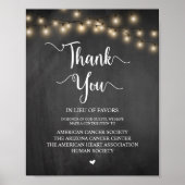 String Lights, Wedding Donation, Contribution Poster (Voorkant)