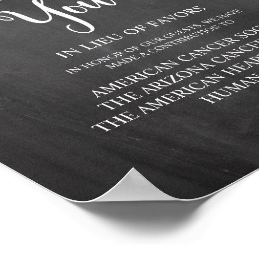 String Lights, Wedding Donation, Contribution Poster (Hoek)