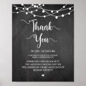 String Lights, Wedding Donation, Contribution Poster (Voorkant)