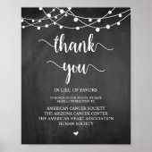 String Lights, Wedding Donation, Contribution Poster (Voorkant)