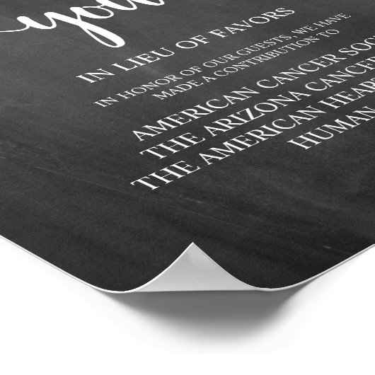 String Lights, Wedding Donation, Contribution Poster (Hoek)