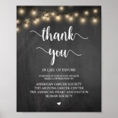 String Lights, Wedding Donation, Contribution Poster (Voorkant)