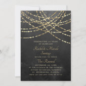 String Lights Wedding Jubileum Gelofte Vernieuwing Kaart (Voorkant)