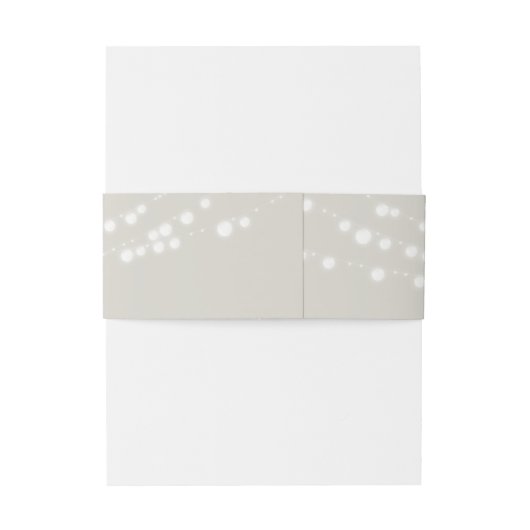 String Lights Wedding Uitnodigingen Wikkel (Achterkant Voorbeeld)