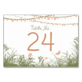 String Lights Wildflowers Tafelnummer Kaart Plaats (Voorkant)