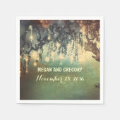 String Lights Willow Tree takken bruiloft Servetten (Voorkant)