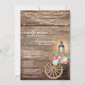 String Lights, Wood Barrel en Blauwgroen, koraalbl Kaart (Voorkant)