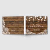 String Lights Wood en Lace | Weddenschap Gastenboek (Volledig)