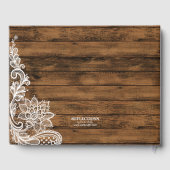 String Lights Wood en Lace | Weddenschap Gastenboek (Achterkant)