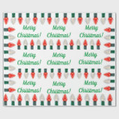 String Lights Wrapping Paper Cadeaupapier (Vlak)