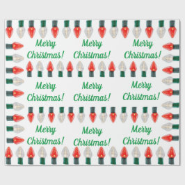 String Lights Wrapping Paper Cadeaupapier