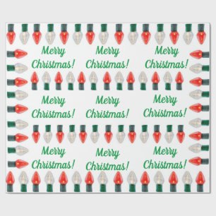 String Lights Wrapping Paper Cadeaupapier