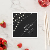 String Lights | Zwart & Wit Pensioen Partij Servet (Insitu)