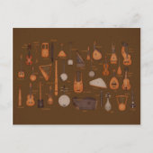 String Musical Instruments Briefkaart (Voorkant)