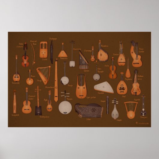 String Musical Instruments Poster (Voorkant)