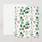 String of Hearts Feestdagenkaart (Voorkant / Achterkant)