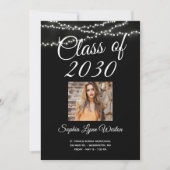 String of Lights Afstuderen Foto Kaart (Voorkant)