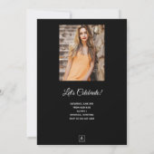 String of Lights Afstuderen Foto Kaart (Achterkant)