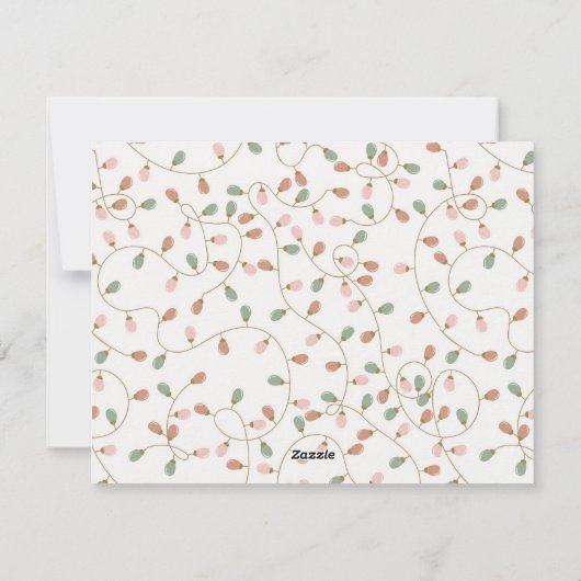 String of Lights Kerst Kaart (Achterkant)