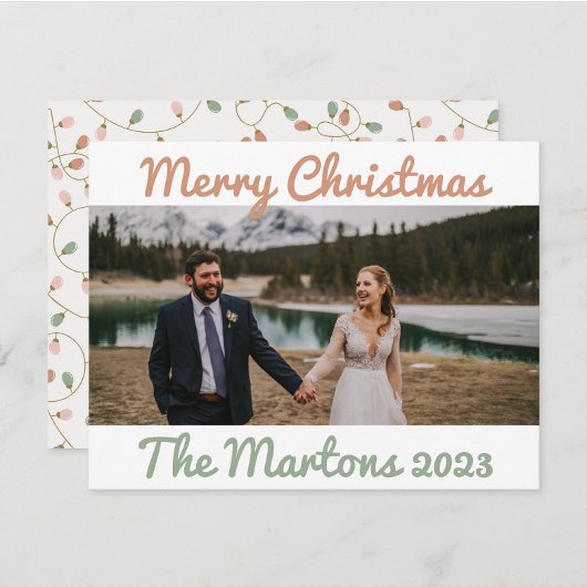 String of Lights Kerst Kaart