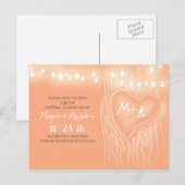 String of lights tree save the date briefkaarten (Voorkant / Achterkant)