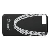 String of Pearls iPhone 7 Hoesje in wit (Achterkant (Horizontaal))