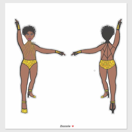 String of Stones Web Terug Geel #1 Sticker (Vel)