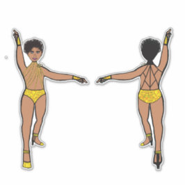 String of Stones Web Terug Geel #2 Sticker