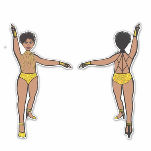 String of Stones Web Terug Geel #2 Sticker (Voorkant)