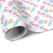 String Ornamenten Tis het Seizoen Wrapping Paper Cadeaupapier (Rol Hoek)