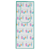 String Ornamenten Wine Bag Wijn Cadeautas (Voorkant)