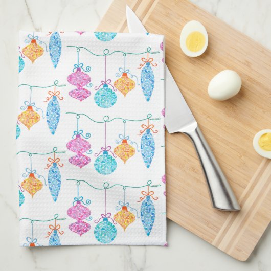 String Ornaments Kitchen Towel Theedoek (Quarter Fold)