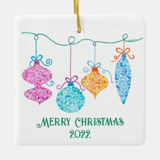String Ornaments Tree Ornament (Voorkant)