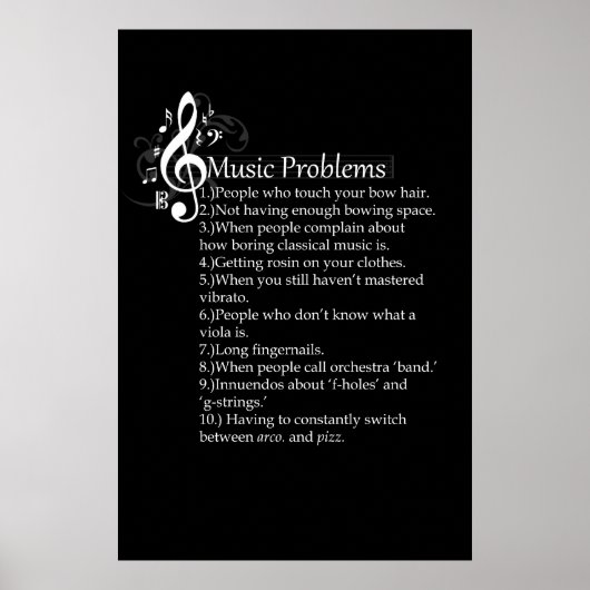 String Problems List Poster (Voorkant)