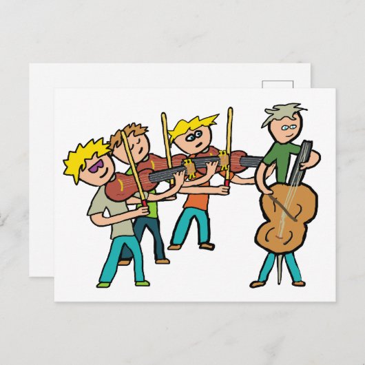 String Quartet Briefkaart (Voorkant / Achterkant)