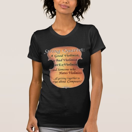 String Quartet-definitie T-shirt (Voorkant)