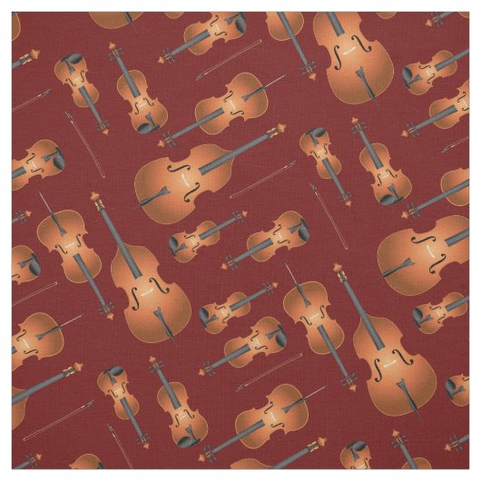 String Quartet Instruments Musician Red Stof (Swatch)