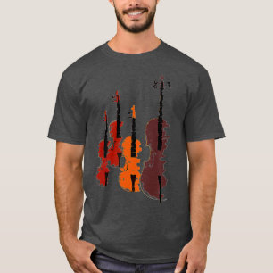 String Quartet met Violins Viola en Cello T-shirt