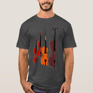 String Quartet met Violins Viola en Cello T-shirt