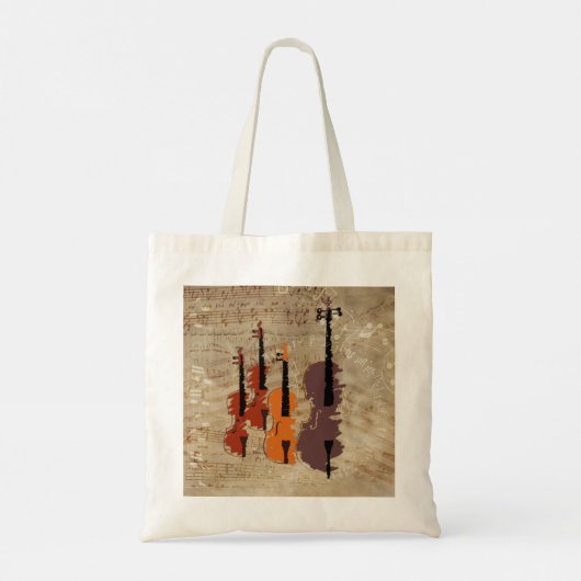 String Quartet Tote Bag (Achterkant)