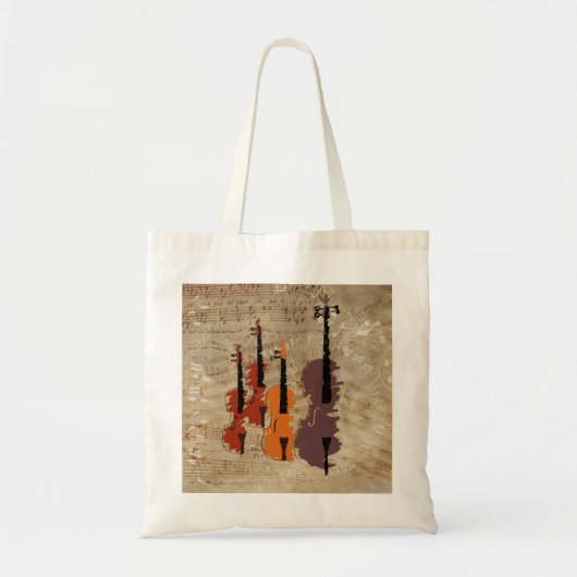 String Quartet Tote Bag (Voorkant)