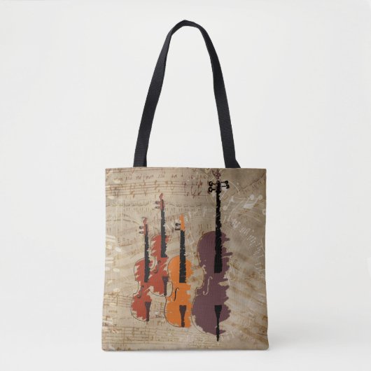 String Quartet Tote Bag (Voorkant)