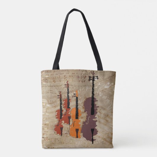 String Quartet Tote Bag (Achterkant)
