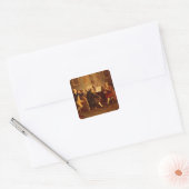 String Quartet Vierkante Sticker (Envelop)